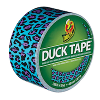 Blue Leopard Duck Tape