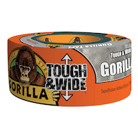 Gorilla Tough & Wide Weather-Resistant Double-Thick Utility Duct Tape, 2.8-in x 25-yd