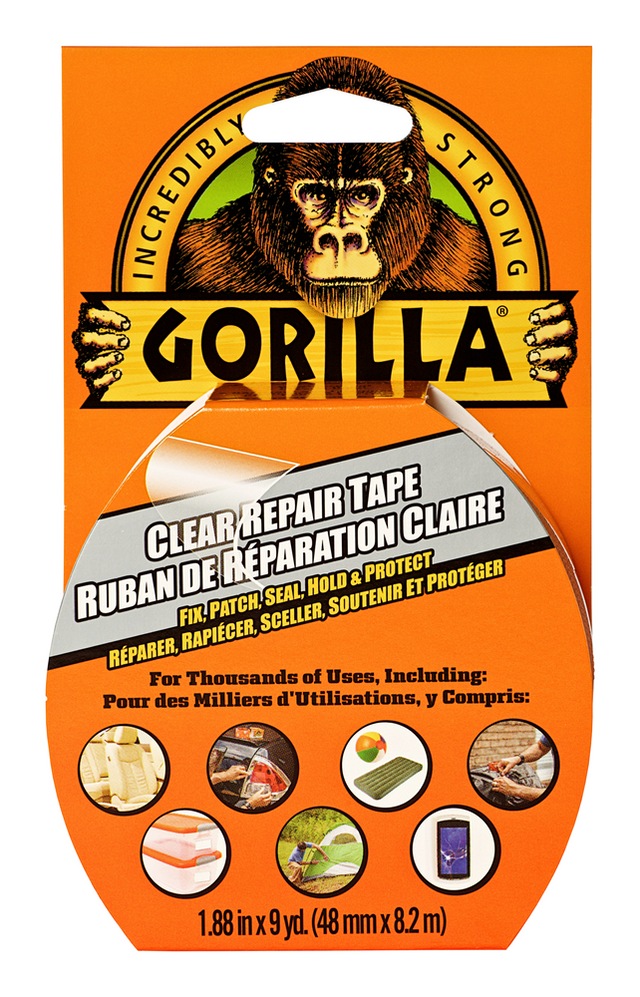 Gorilla WeatherResistant Indoor/Outdoor Clear Repair Utility Duct Tape