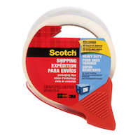 3M Scotch Heavy Duty Packaging Tape with Dispenser For Shipping/Moving/Storage, Clear, 48-mm x 35-m