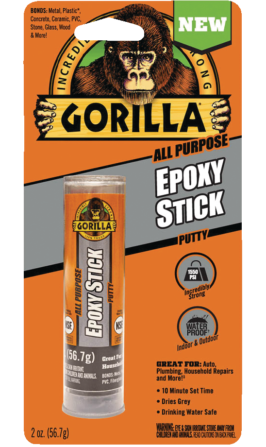 Gorilla AllPurpose Waterproof Indoor/Outdoor Epoxy Putty Stick