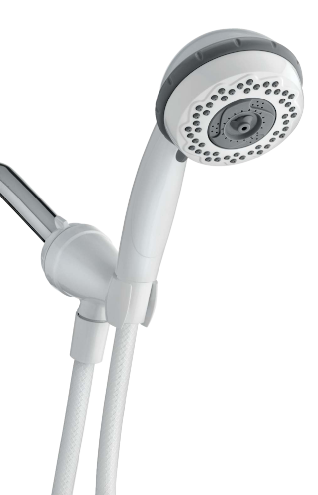 Waterpik 8-Setting Original Shower Massage Shower Head, White ...