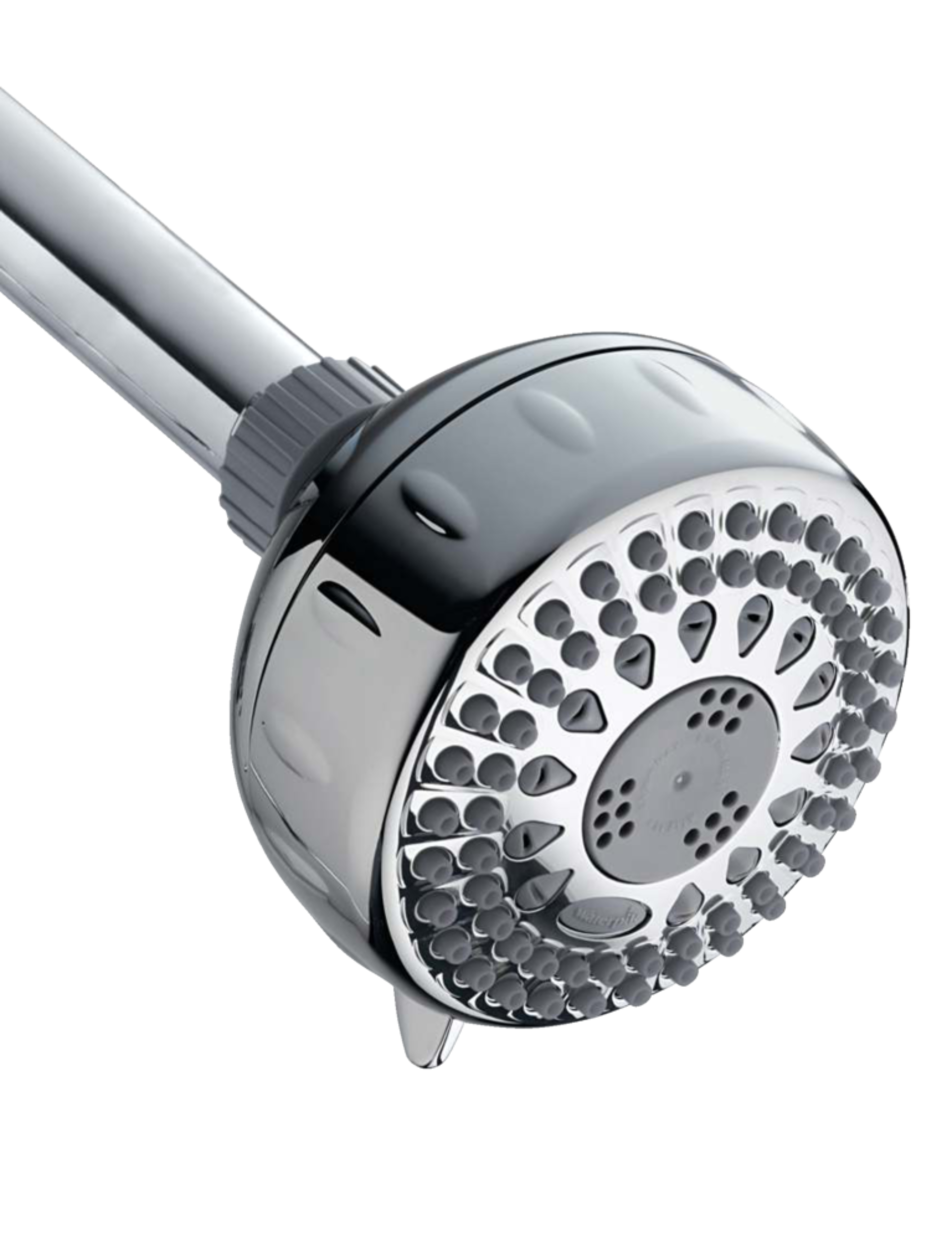 Pomme de douche fixe Waterpik, 5 réglages, fini chromé Front_Angled_Right