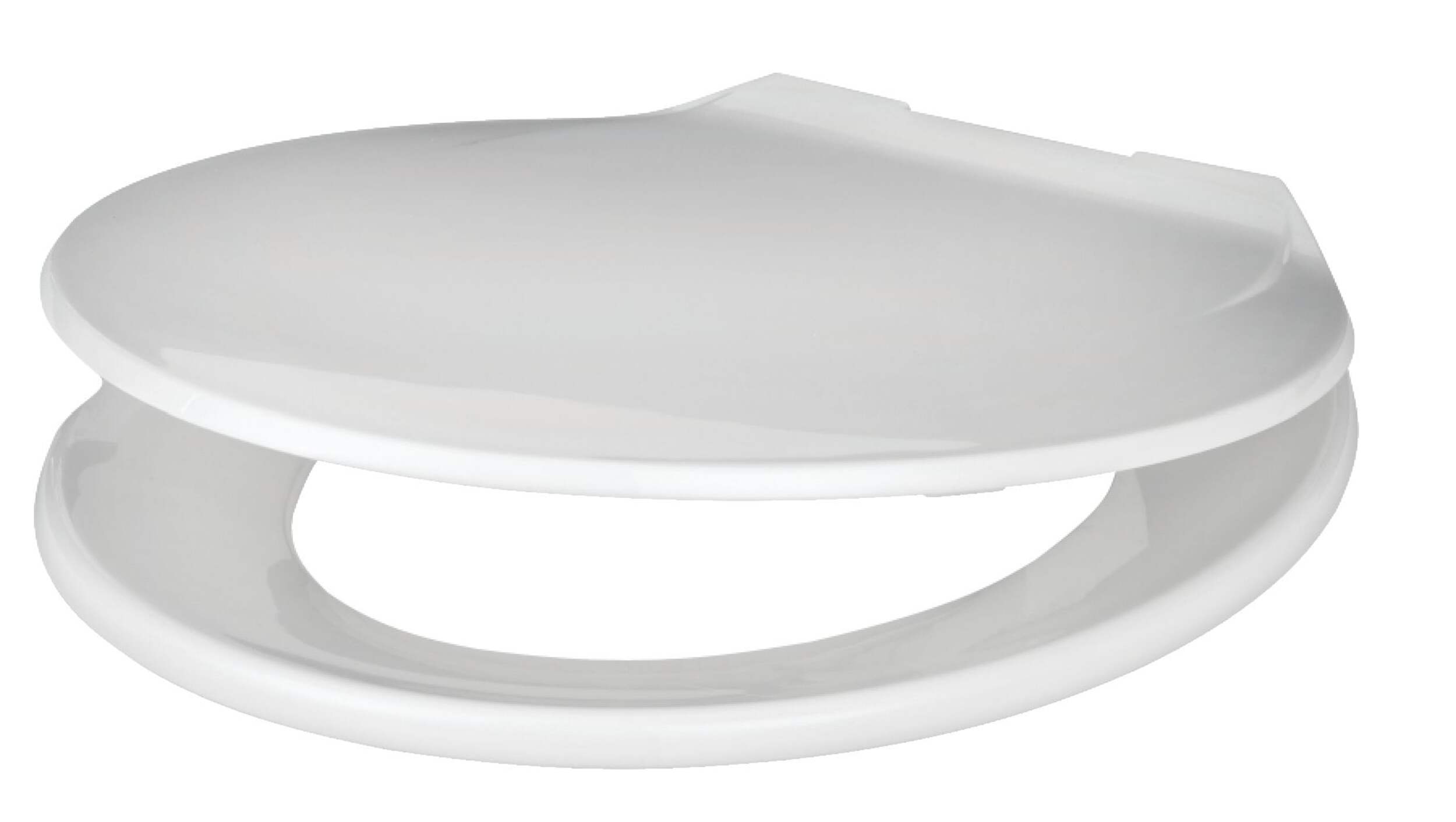 For Living Plastic Round Toilet Seat with Plastic Hinges, Assorted