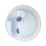 Peerless® Universal Wall Bracket/Mount For Handheld Shower Head, White Front_Three_Fourths_Angled_Left