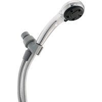 Peerless 3-Setting EcoWise Low-Flow Handheld Shower Head, Chrome Front_Angled_Right