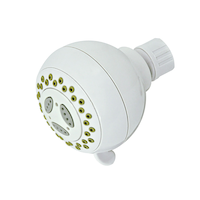 Peerless White Low Flow Fixed Shower Head Overhead_Plunge