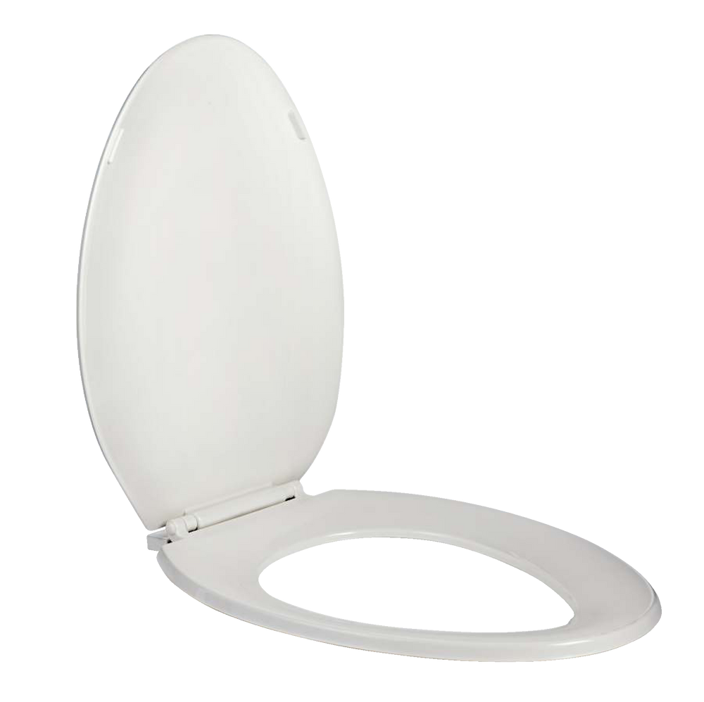 For Living Plastic Elongated Toilet Seat, White Canadian Tire