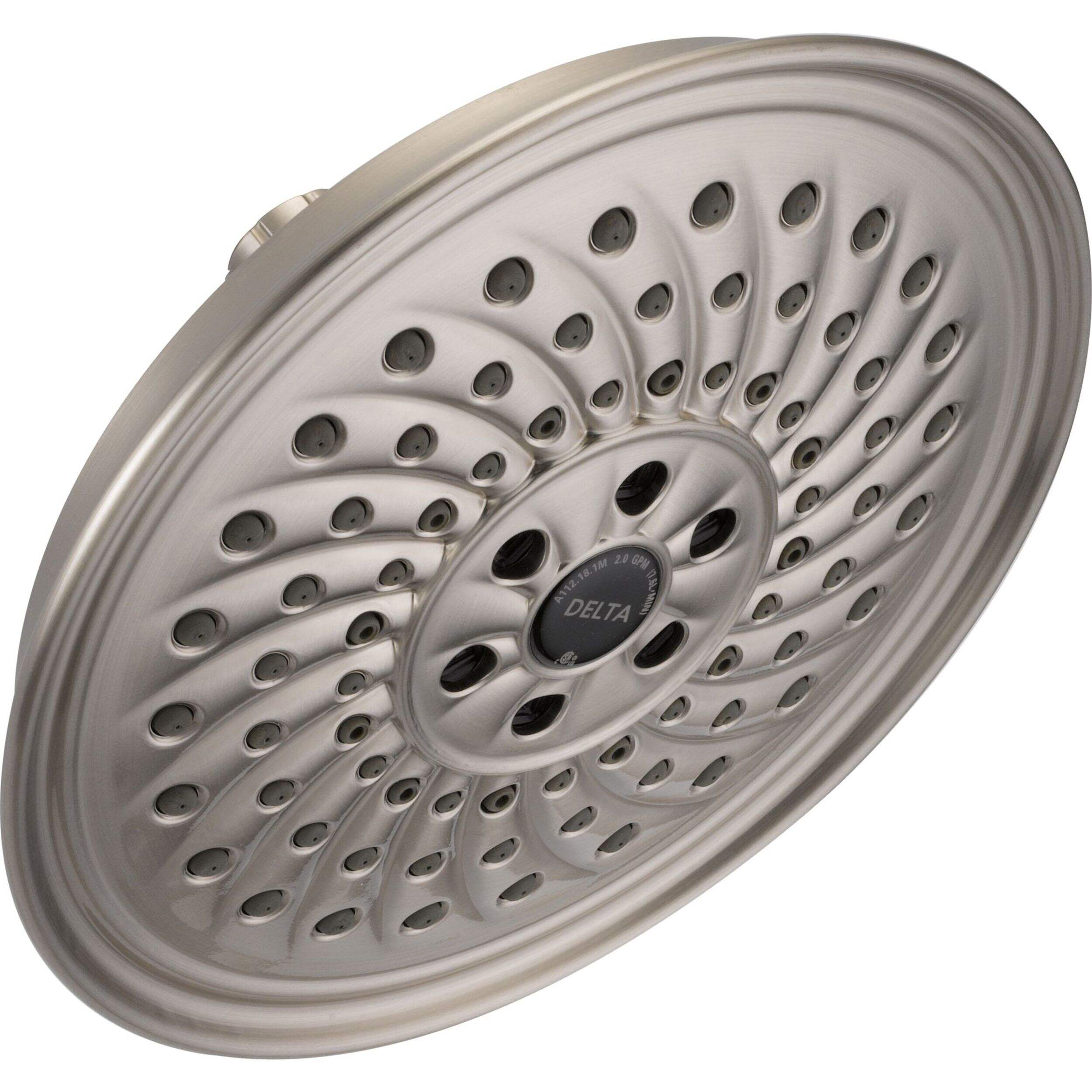 Delta H2O Kinetic Raincan Shower Head Overhead_Plunge