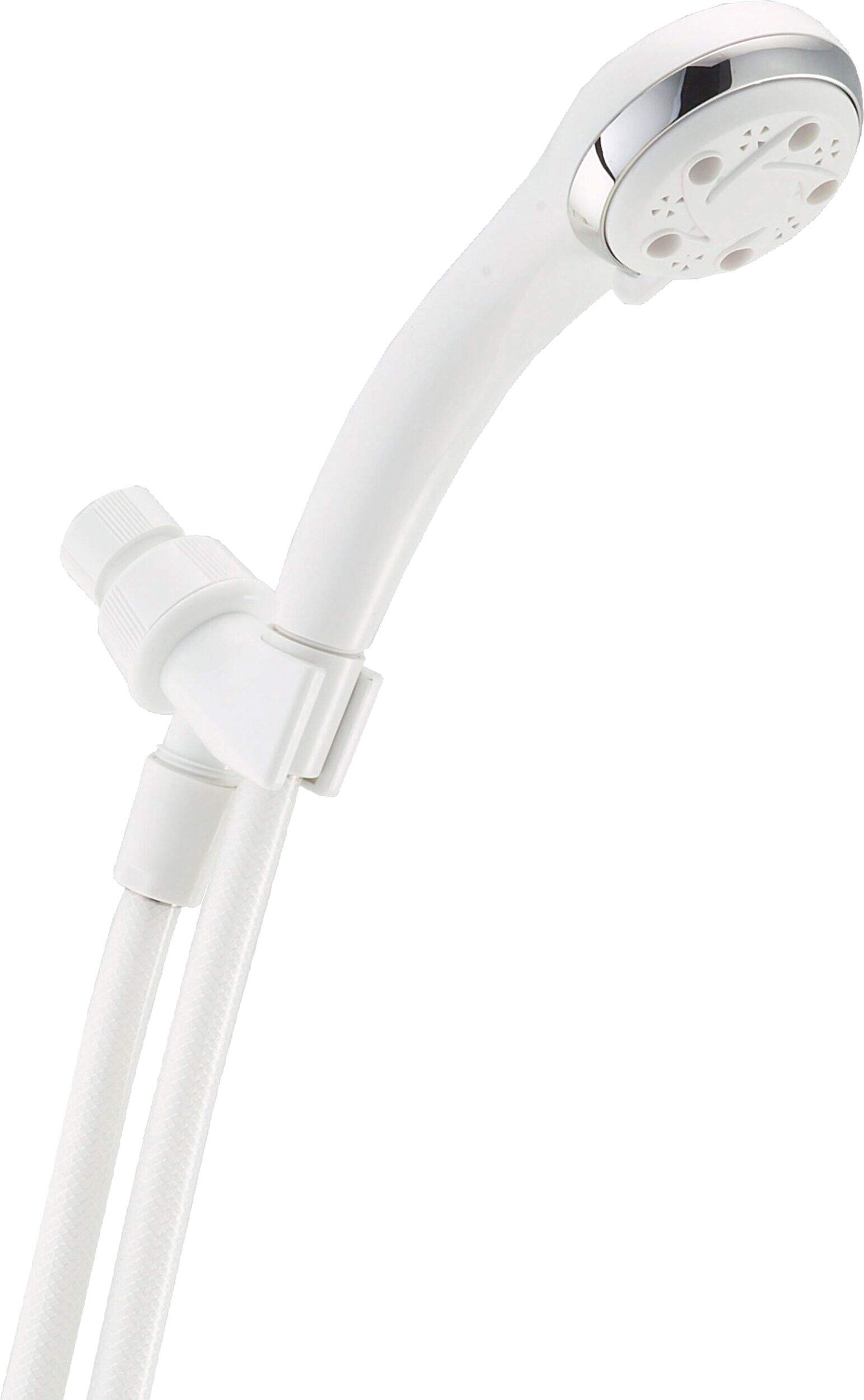 Peerless® 3-Setting Massage Handheld Shower Head, White Front_Angled_Right