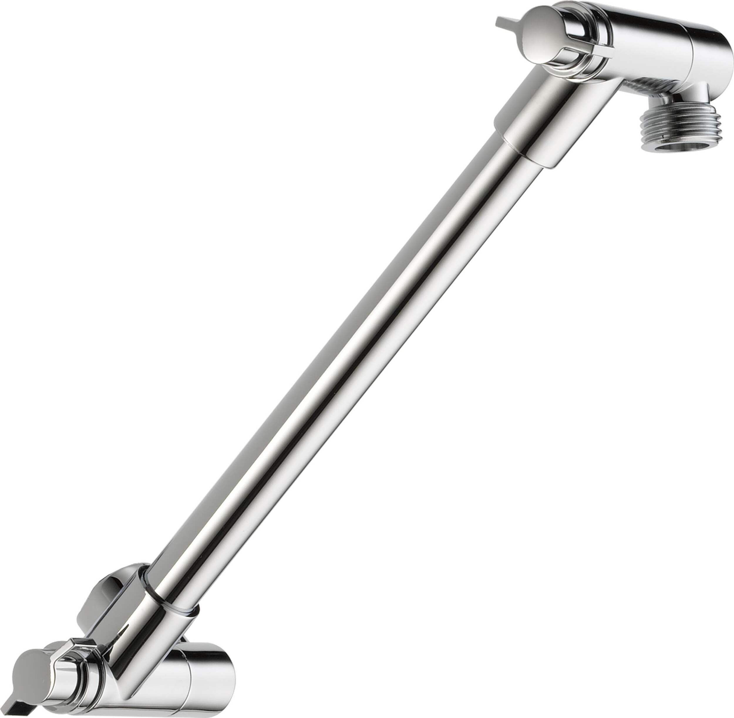 Bras d'extension de pomme de douche Peerless, réglable, chrome Front_Angled_Right