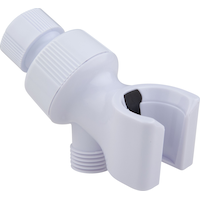 Peerless® Adjustable Handheld Shower Head Arm Mount/Bracket, White Front_Angled_Right