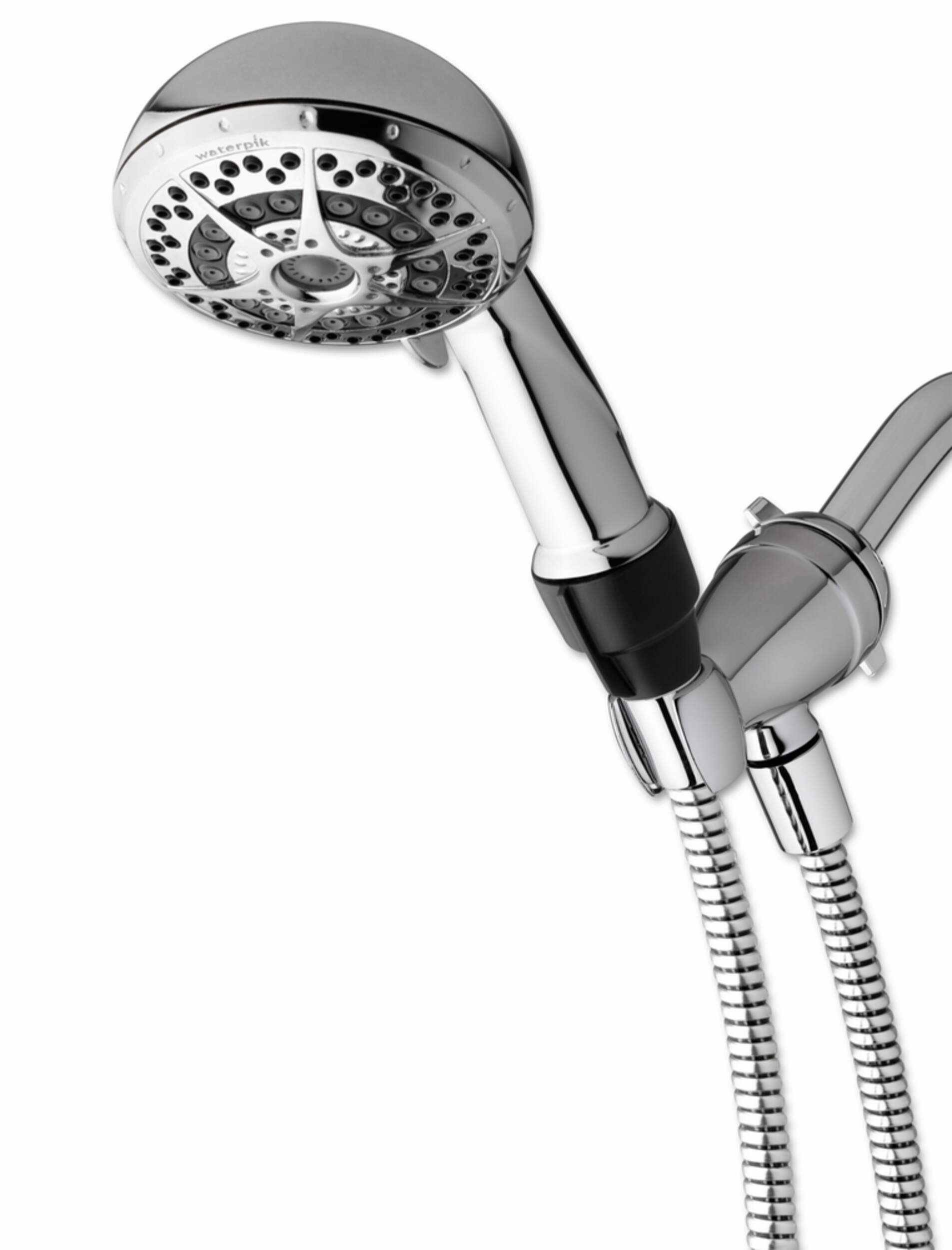 Waterpik 14-Setting Shower Massge Hand Held Shower Head, Chrome CloseUp