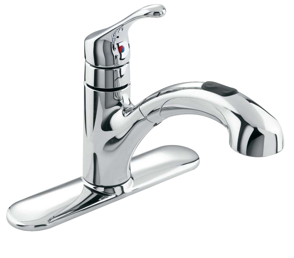 Moen® Renzo Single Handle Pull Out Kitchen Faucet, Chrome Canadian Tire