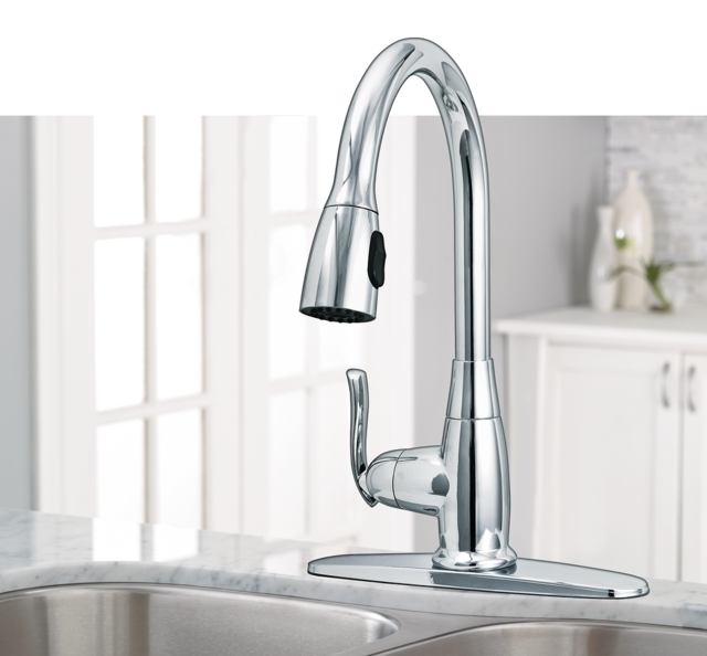 Danze Terrazo Single Handle Pull Down Kitchen Faucet, Chrome Canadian