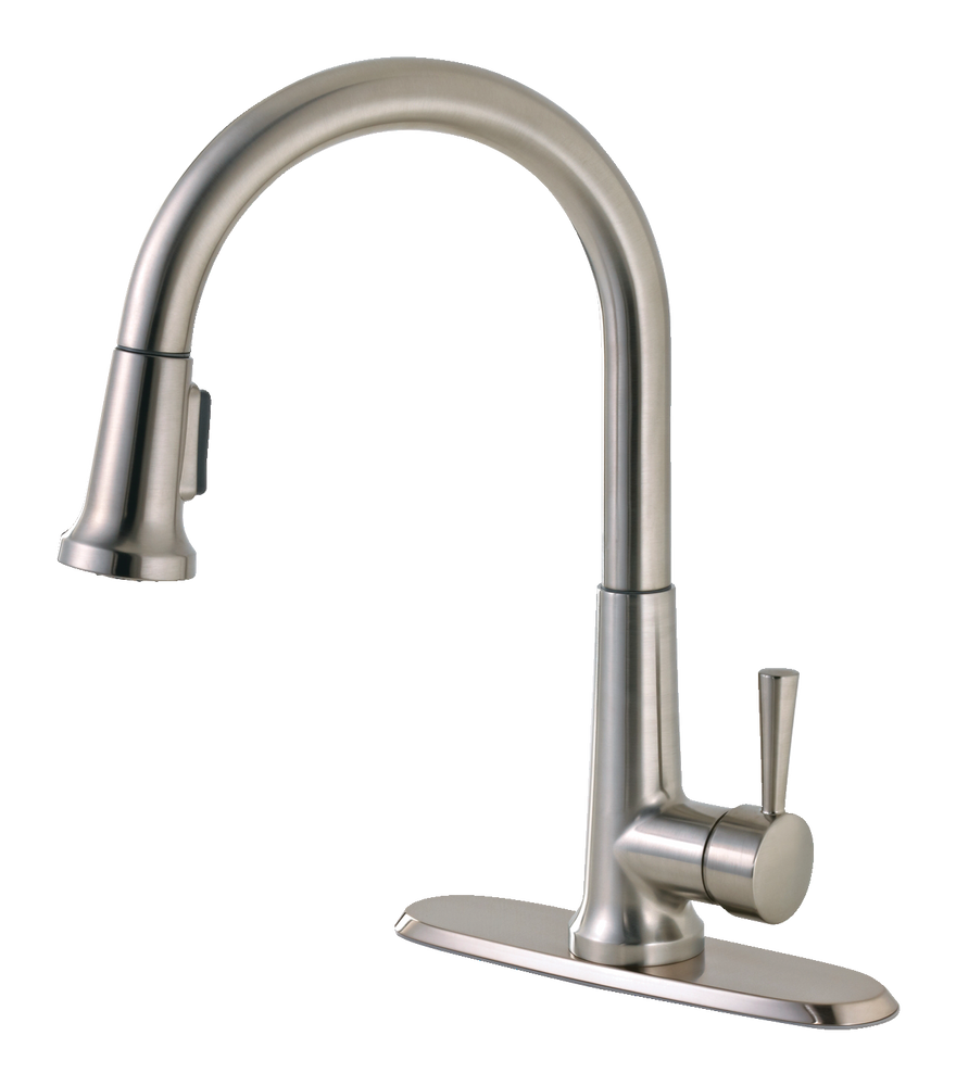 Peerless® Single Handle Pull Down Kitchen Faucet, Brushed Nickel