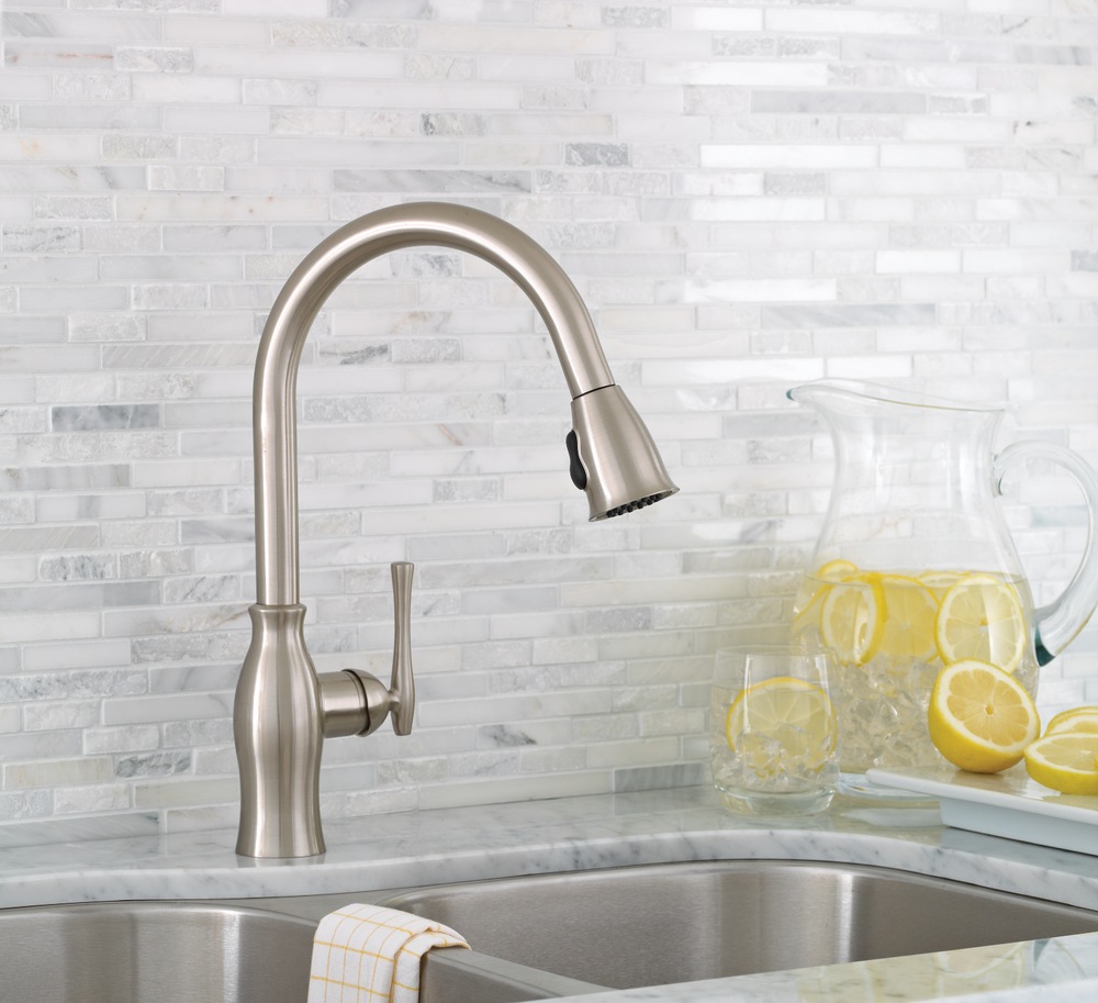 Danze Lisa Pull Down Kitchen Faucet, Brushed Nickel Canadian Tire