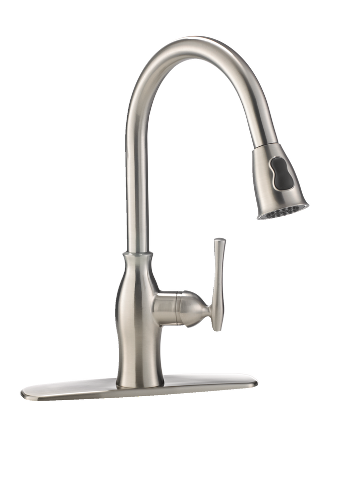 Danze Lisa Single Handle High Arc Pull Down Kitchen Faucet Brushed Nickel Canadian Tire 3056