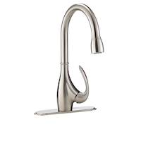 Cuisinart Mallard Pull Down Kitchen Faucet, Brushed Nickel Front_Three_Fourths_Angled_Right