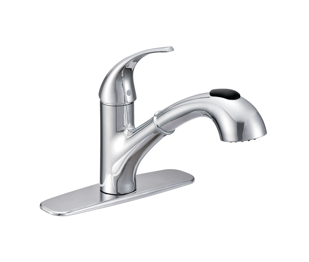 Danze Dekade 1-Handle Pull Out Kitchen Faucet, Chrome, 8-in | Canadian Tire