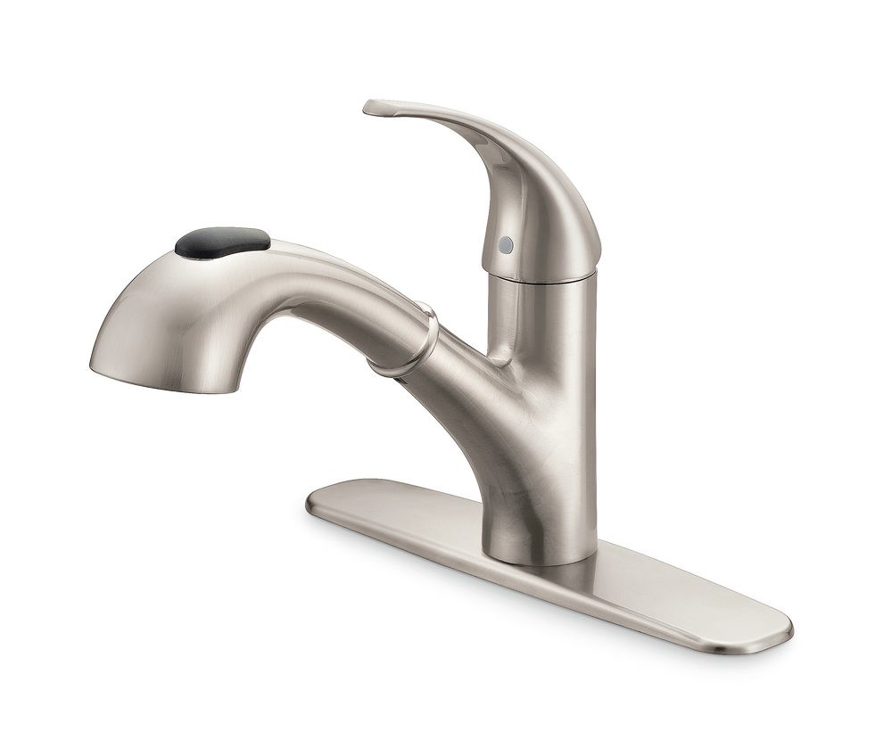 Danze Dekade 1 Handle Pull Out Kitchen Faucet Brushed Nickel 8 In   Danze Dekade Pull Out Kitchen Faucet Brushed Nickel 2dc11e58 929d 49b0 9e80 06b267e7eb75 