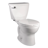 American Standard Ravenna 3, 2-Piece Round Bowl Toilet with Slow Close, White, 6-L Front_Three_Fourths_Angled_Right
