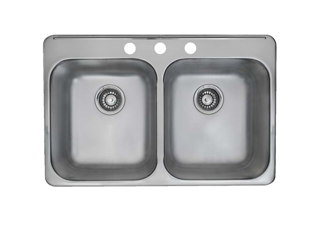 Kindred Double Bowl Kitchen Sink with Spillway Canadian Tire