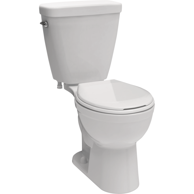 Delta Prelude 2Piece Single Flush Round Bowl Toilet, WaterSense