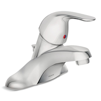 Moen Adler Single Handle Bathroom Faucet, Chrome Front_Angled_Right