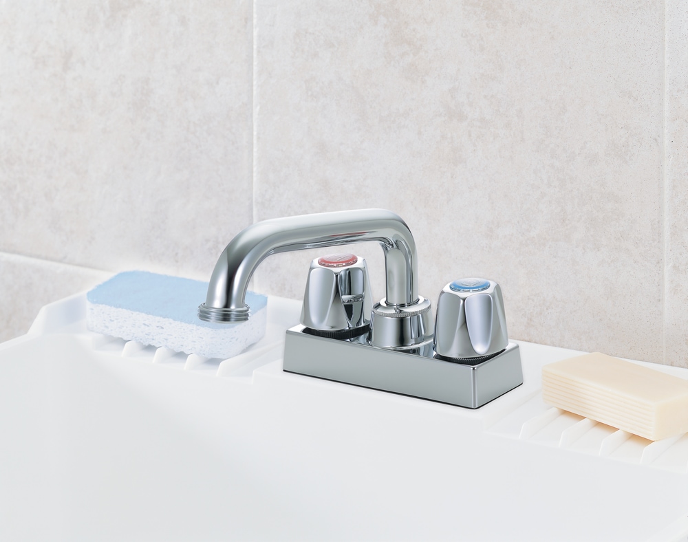 Peerless® Double Handle Wall Mount Laundry Faucet, Chrome Canadian Tire