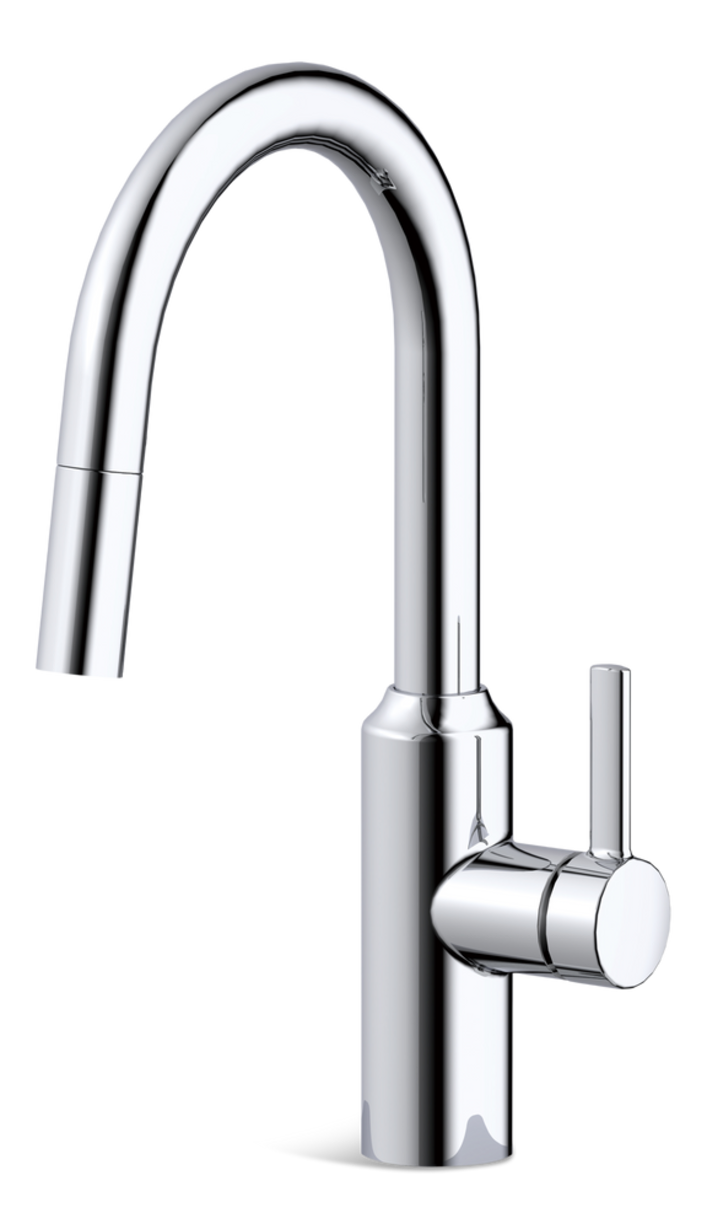 Danze Colby Single-Handle Pull-Down Kitchen Faucet, Chrome Front_Three_Fourths_Angled_Left