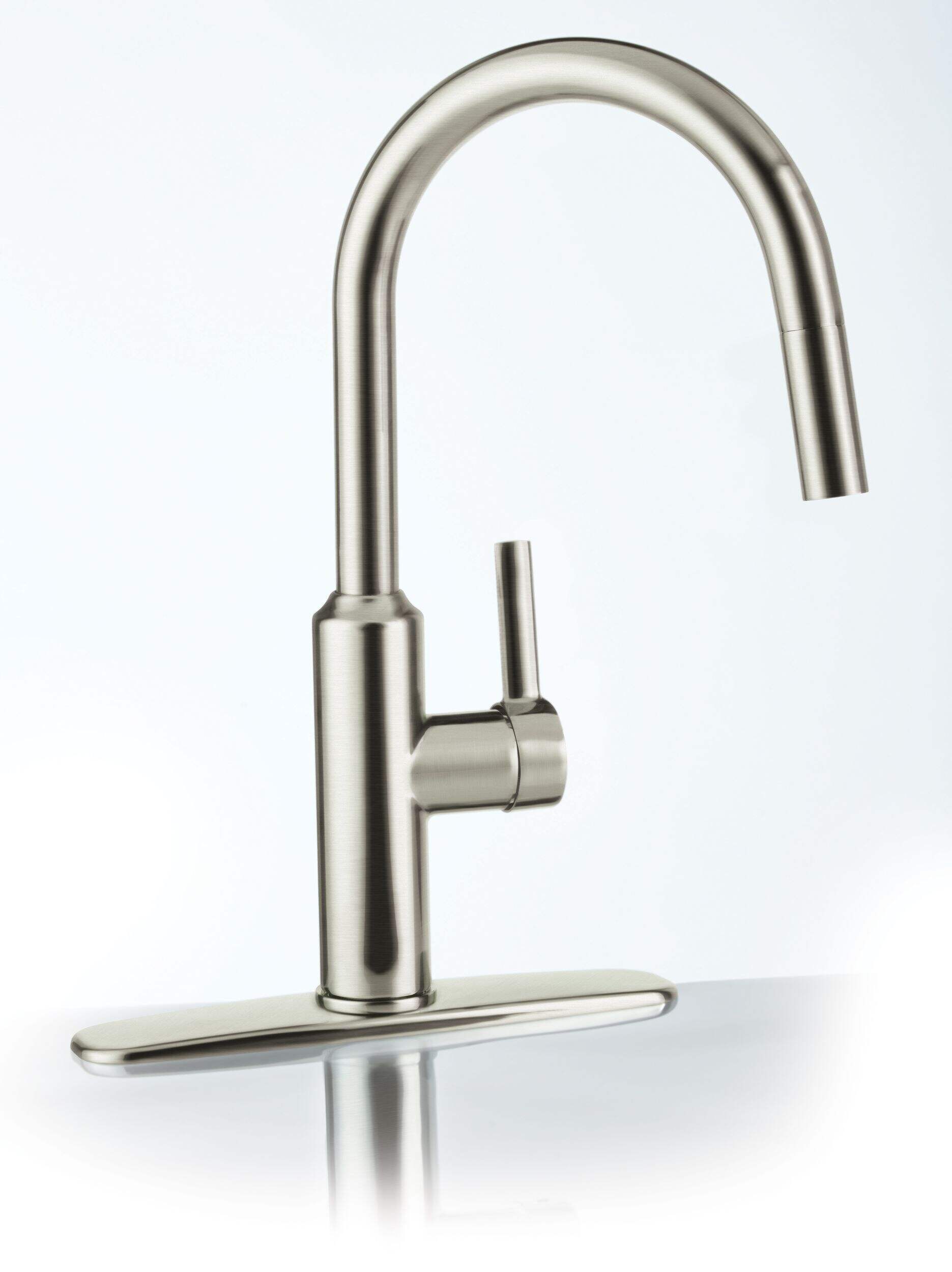 Cuisinart Colby Kitchen Faucet, Brushed Nickel Front_Three_Fourths_Angled_Right