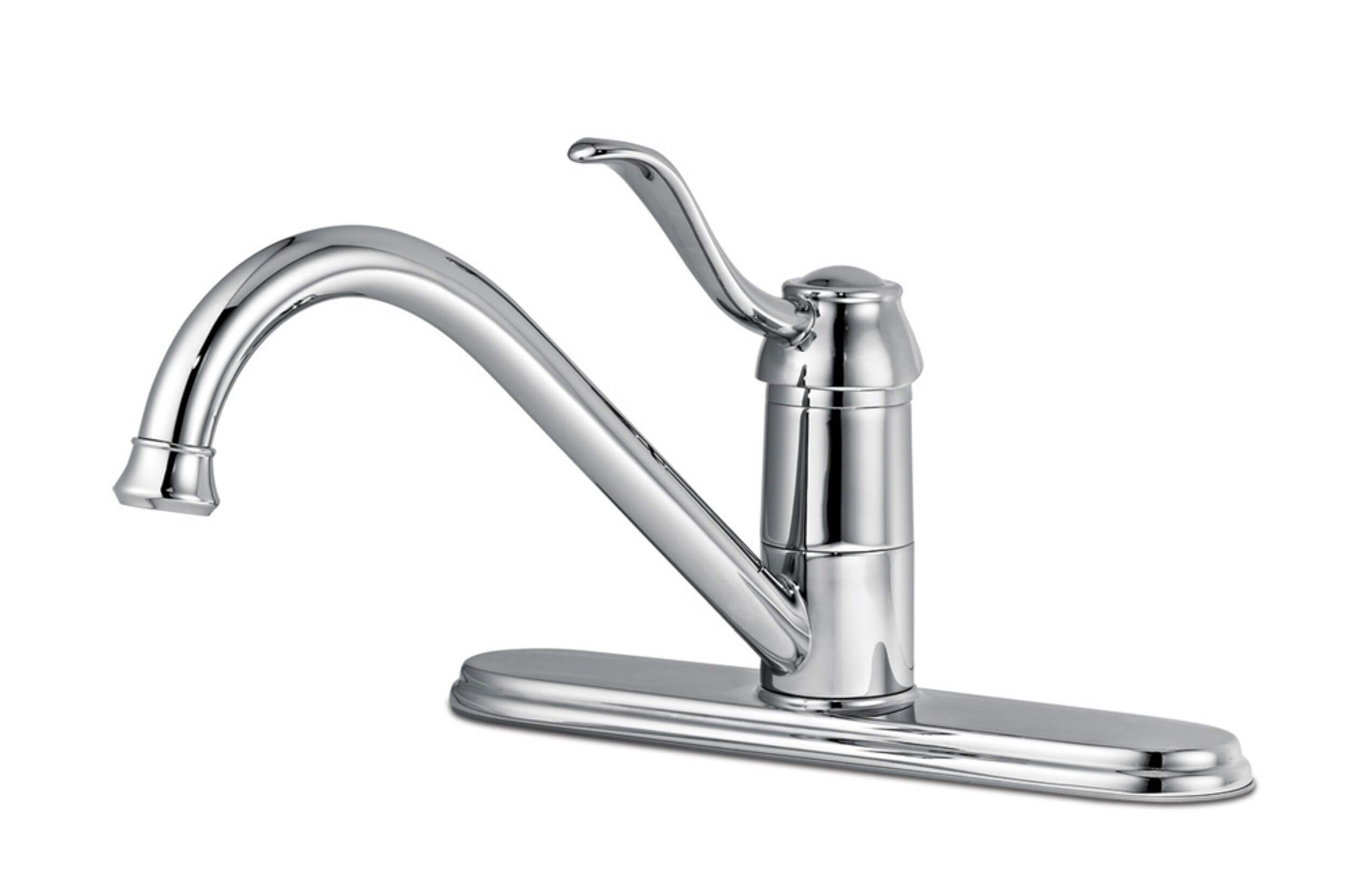 Peerless Kitchen Faucet, Chrome Front_Three_Fourths_Angled_Left