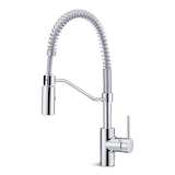 Robinet d'évier à poignée simple Danze Jasper, chrome Front_Three_Fourths_Angled_Left