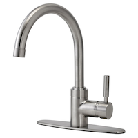 Robinet d'évier Peerless, 1 levier, nickel brossé