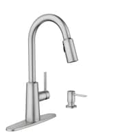 Moen Nori Single Handle Pulldown Kitchen Faucet with Soap Dispenser, Spot Resist¿ Stainless