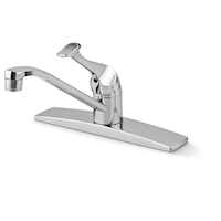 Robinet d'évier Danze avec levier en métal et à poignée simple, chrome Front_Three_Fourths_Angled_Left