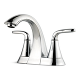 Pfister Pasadena Double Handle 4-in Centreset Bathroom Sink Faucet, WaterSense® Certified, Chrome Front_Three_Fourths_Angled_Left
