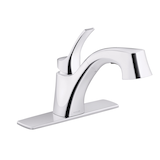 Robinet d'évier à levier unique et à bec rétractable Kohler Cruce, chrome Front_Angled_Right