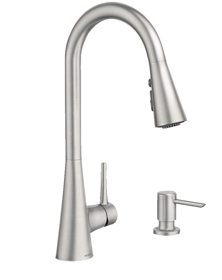 Moen® Sarai Single Handle Pull Down Kitchen Faucet, Stainless Steel  Canadian Tire