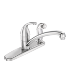 Moen Adler Single Handle Kitchen Faucet with Spray, Chrome Front_Angled_Right