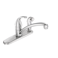Moen Adler Single Handle Kitchen Faucet with Spray, Chrome Front_Angled_Right