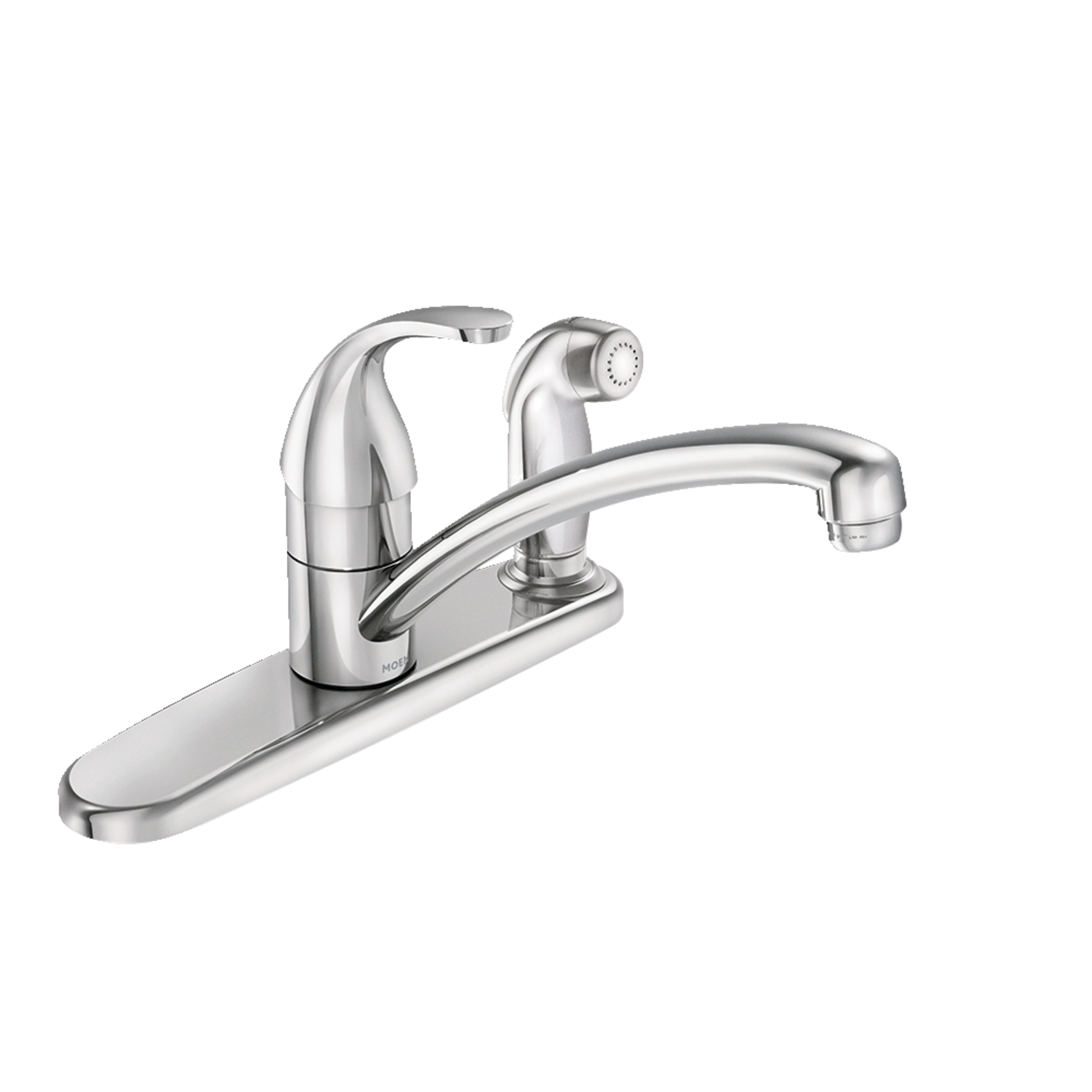 Moen Adler Single Handle Kitchen Faucet with Spray, Chrome | Canadian Tire