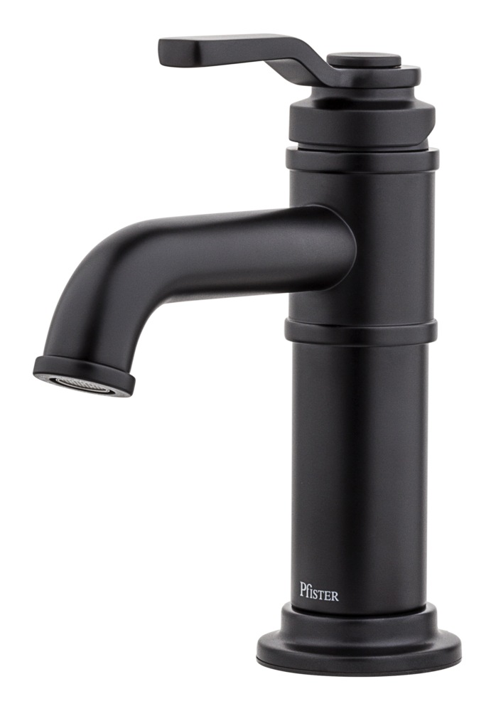 Pfister Breckenridge Single Handle High Arc Bathroom Sink Faucet, Push