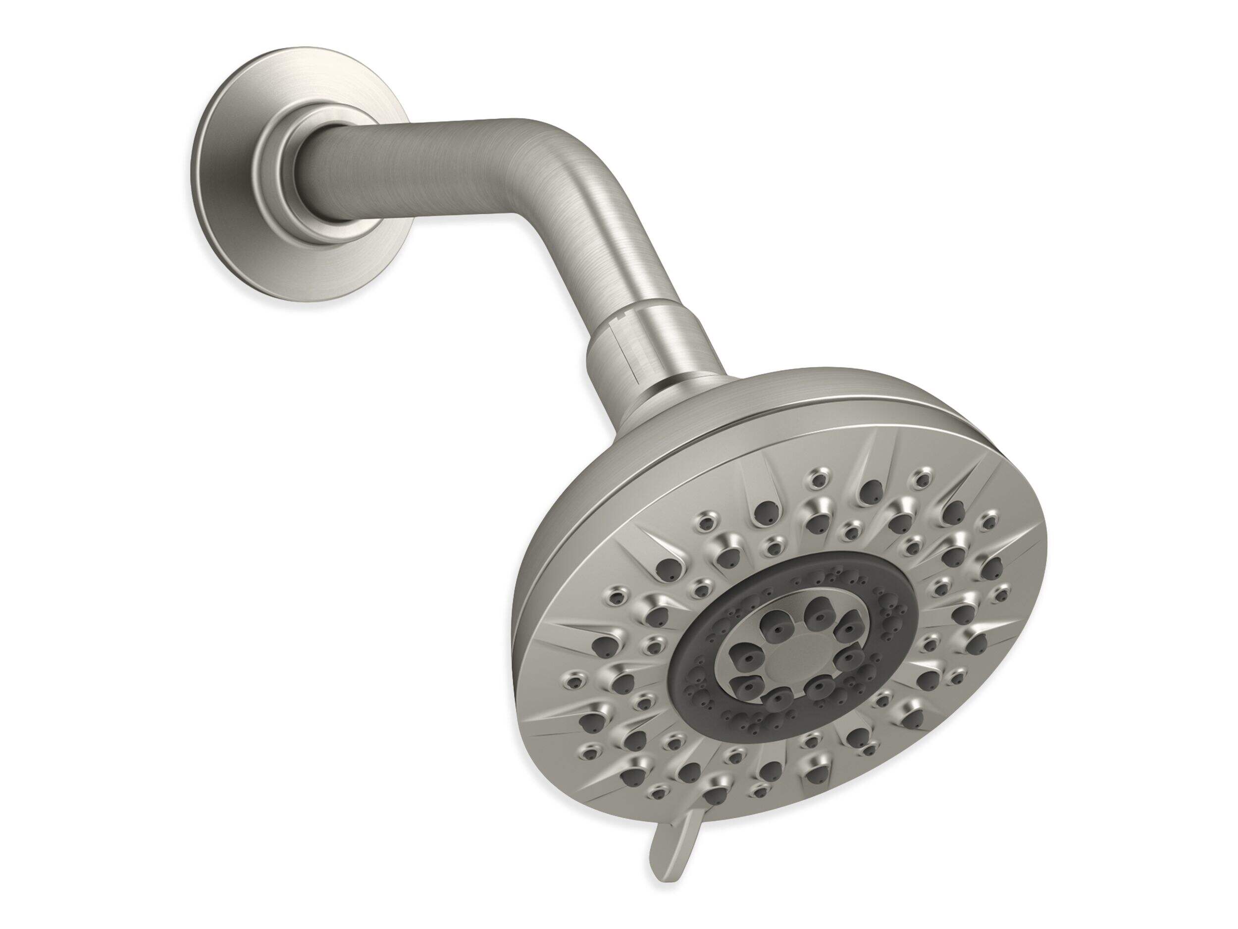 Kohler Radiate 5-Setting Massage Spray Handheld Shower Head, Brushed Nickel Front_Angled_Right