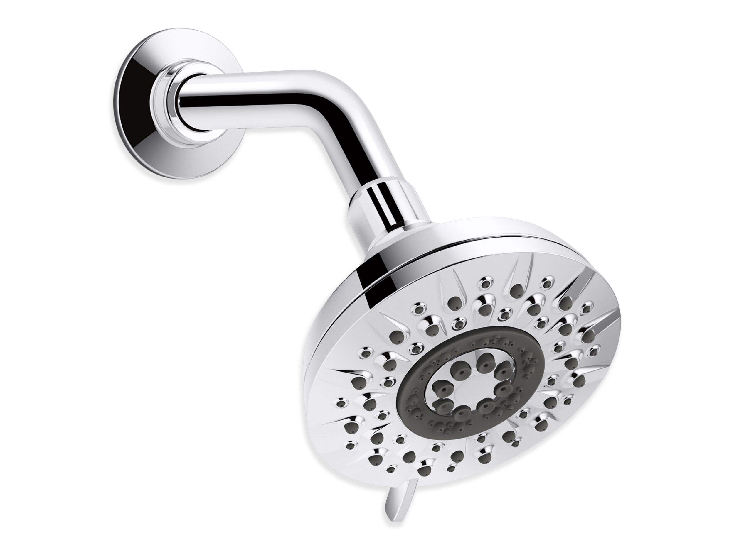 Kohler Radiate 5-Setting Massage Spray Handheld Shower Head, Chrome Front_Angled_Right
