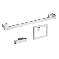 Pfister Modern Decorative Bathroom Hardware Accessories Kit, Chrome, 3-pc Front_Three_Fourths_Angled_Right