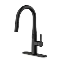 Danze Smartsense 1-Handle Kitchen Pull-Down Faucet, Matte Black Front_Three_Fourths_Angled_Left