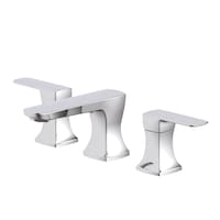 Danze Aztek 2-Handle Widespread Lavatory Faucet, Polished Chrome Front_Three_Fourths_Angled_Left