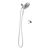 Delta MagnaTite® In2ition® Two-in-One Shower Head, Chrome Front_Three_Fourths_Angled_Right